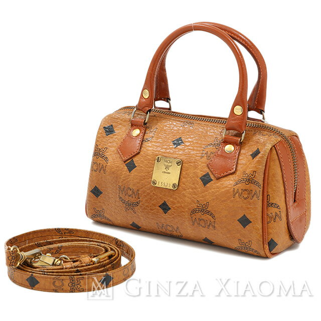 GINZA XIAOMA: MCM M CM 2Way mini-Boston bag brown Boston bag reduction in price | Rakuten Global ...