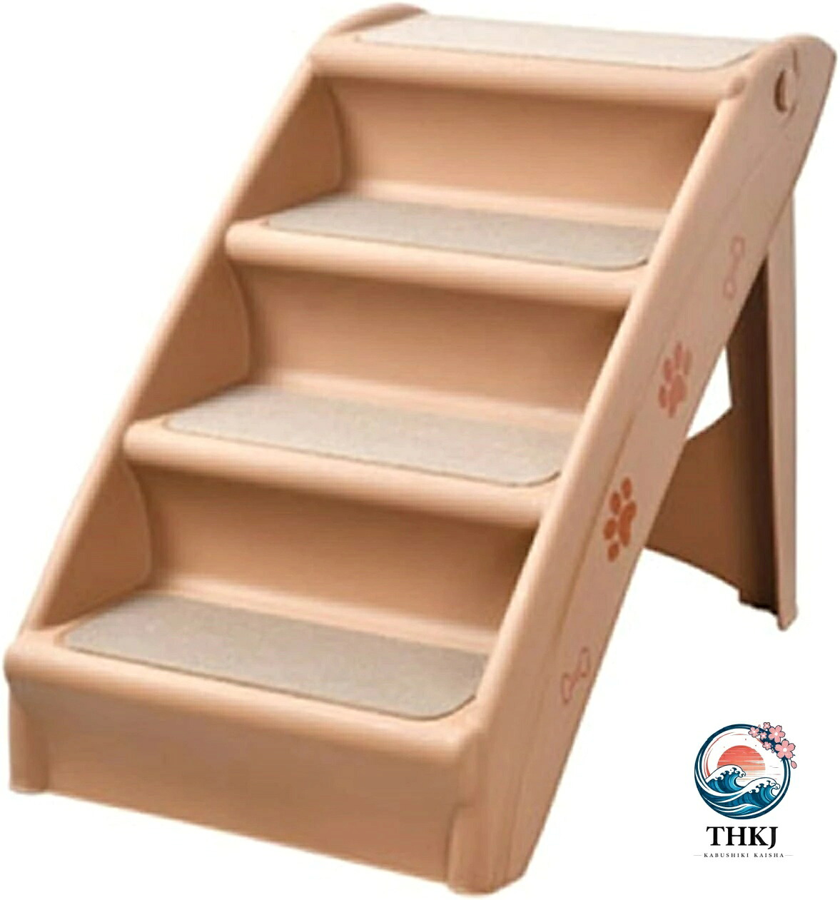 【全品2点で5%OFF】ドッグステップ 小型犬 スロープ アイボリー 乗り降り 犬 屋外 大型犬 スエード 高い チワワ 足腰への負担を軽減 怪我防止 安全 小さい ハード ホワイト 収納 小動物 高め 耐荷重 高さ調整｜アスミル店