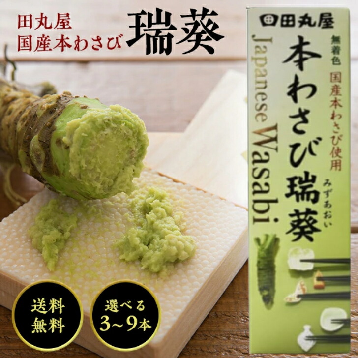楽天市場】田丸屋 静岡 ザク切り 本わさび 42g 選べる3~9本 無