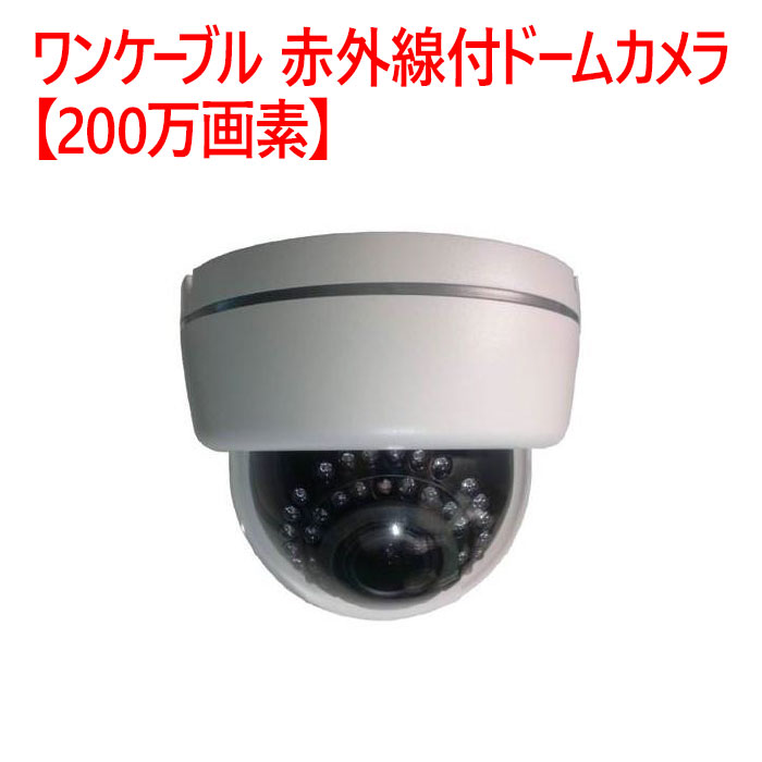 【防犯写真機 屋内学生寄宿舎】一有線テレビ 赤外線付ドームカメラ【200万絵素】 JPAD-495LVP