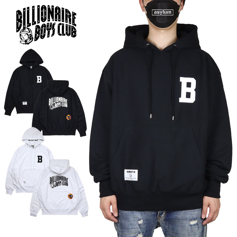 ビリオネアボーイズクラブ パーカー BILLIONAIRE BOYS CLUB ティーシャツパーカー メンズ レディース ブランド名 気が大きい大きさ 今めかしい おすすめ 一般受け 黒 bbc24aw003 黒いこと 薄墨色 M L XL