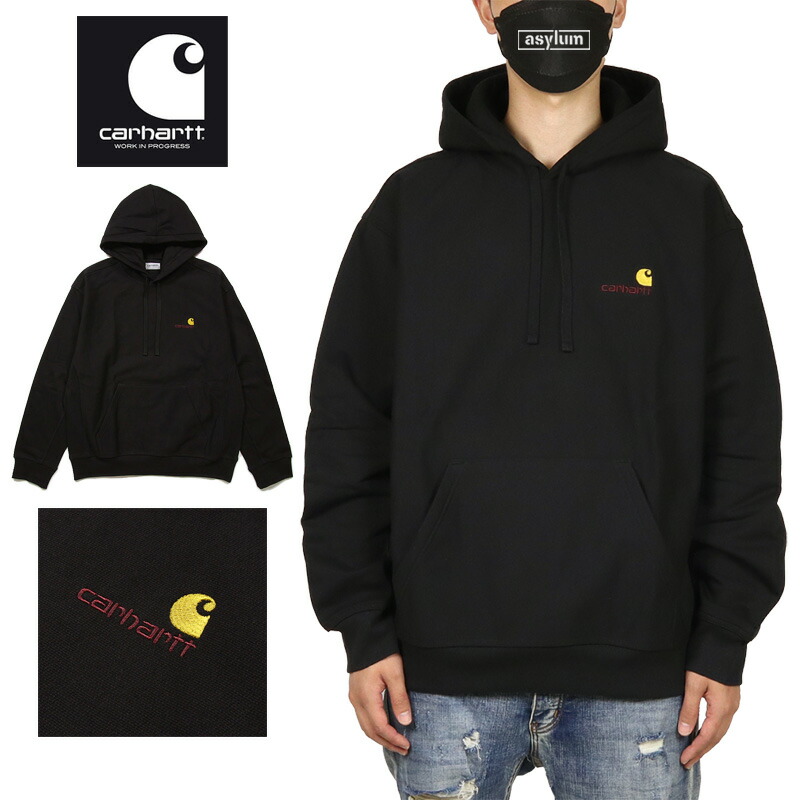 カーハート WIP パーカー CARHARTT WIP プルオーバーパーカー フーディー トップス メンズ レディース ブランド 大きいサイズ おしゃれ かっこいい おすすめ ブラック S M L XL XXL
