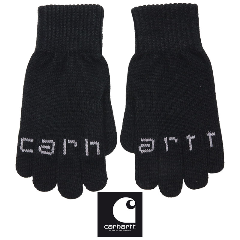 【P5倍】【MAX88%OFF♪誕生祭SALE 最大20％OFFクーポン配布】カーハート WIP 手袋 CARHARTT WIP ワークインプログレス グローブ リブニット メンズ レディース ブランド 大きいサイズ おしゃれ おすすめ 人気 黒 ジャガード carhartt163 ブラック S/M M/L