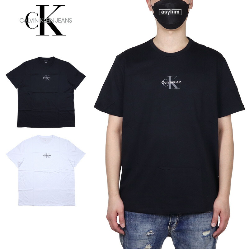 【P2倍】【MAX88%OFF♪誕生祭SALE 最大20％OFFクーポン配布】カルバンクライン ジーンズ Tシャツ CALVIN KLEIN JEANS 半袖Tシャツ トップス メンズ レディース ブランド 大きいサイズ おしゃれ おすすめ 人気 黒 白 ckj118 ブラック ホワイト M L XL XXL