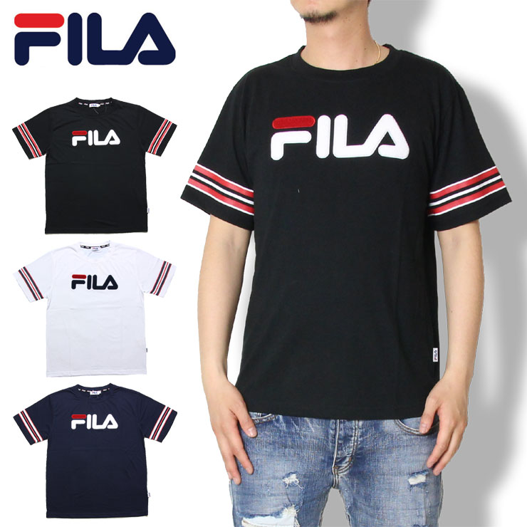 fila t shirt mens black