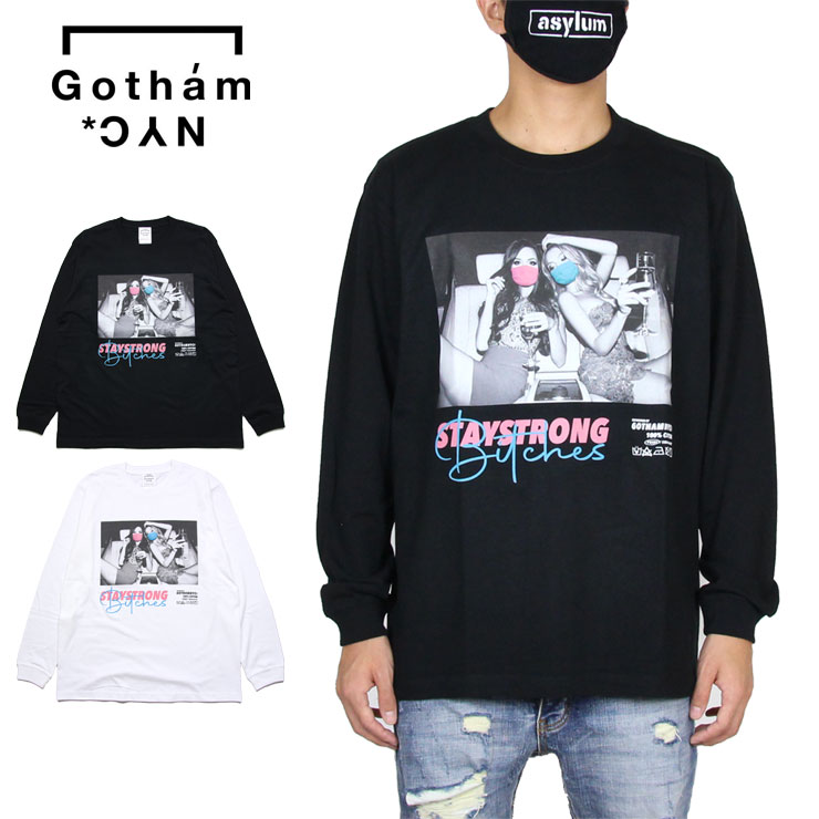 最新人気 楽天市場 ゴッサム Nyc エヌワイシー ロンt Gotham Nyc Tシャツ 長袖tシャツ メンズ レディース ブランド 大きいサイズ おしゃれ おすすめ 黒 白 Staystrong Lts Gn712 ブラック ホワイト M L Xl ストリート系b系通販 Asylum 60 Off Www Teckborn Com