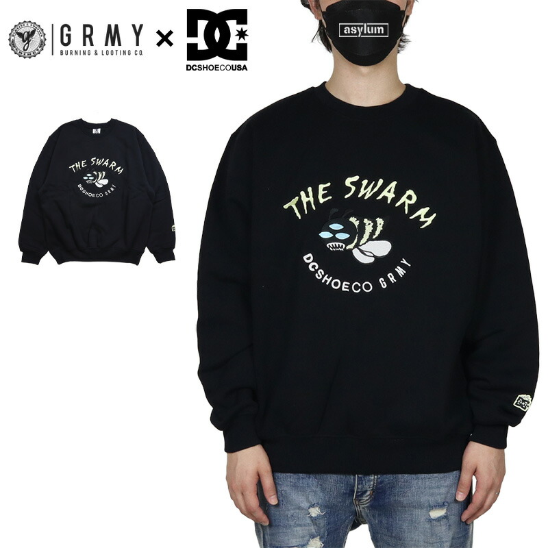 グライミー 調教師 GRIMEY 流汗 DC SHOES 共同研究 メンズ レディース ブランド名 馬鹿でかい大きさ 今めかしい おすすめ 一般受け 黒 表どおり系 裏起毛 grimey25aw005 黒いこと M L XL