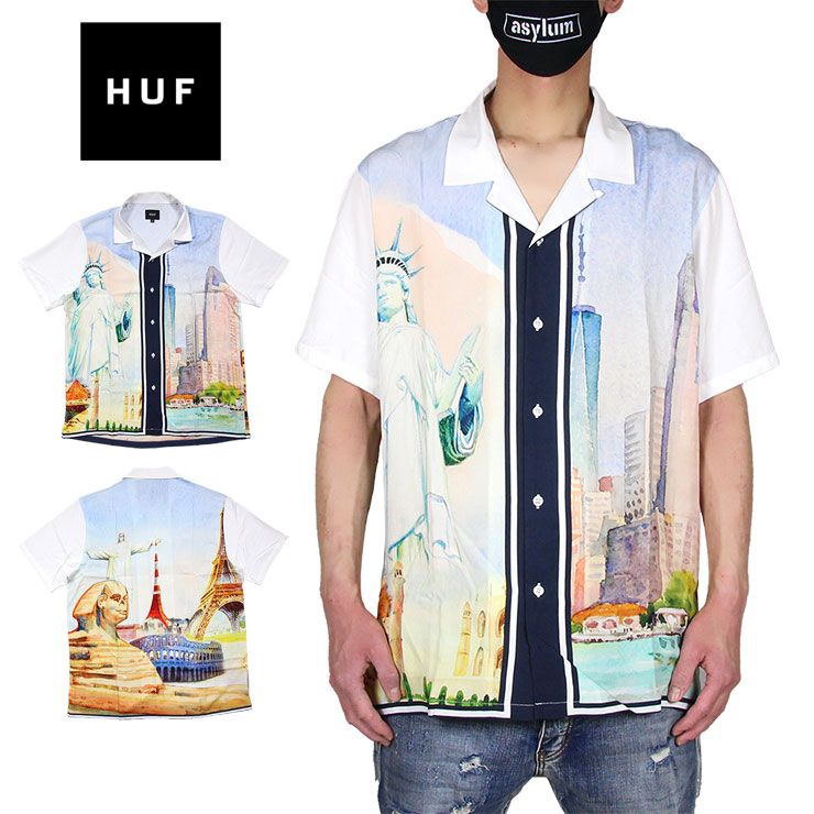 激安ブランド ハフ シャツ Huf 半袖シャツ メンズ レディース ブランド 大きいサイズ おすすめ Prestige S S Resort Shirt Bu ホワイト M L ストリート系b系通販 Asylum 保障できる Josenopolis Mg Gov Br