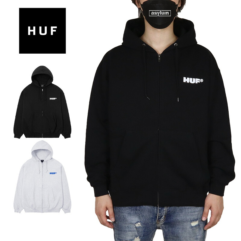 HUF パーカー ハフ ジップパーカー ジップアップパーカー フーディ トップス メンズ レディース ブランド 大きいサイズ おしゃれ おすすめ 人気 黒 huf25aw012 ブラック アッシュ M L XL 14,839円