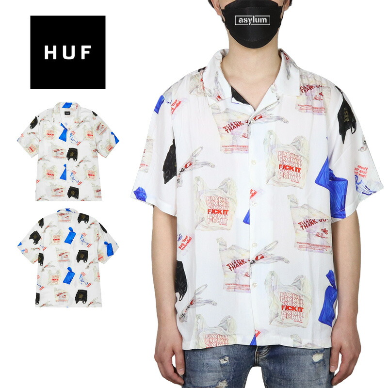 楽天市場】ハフ シャツ HUF リゾートシャツ 半袖 MANHATTAN TOP