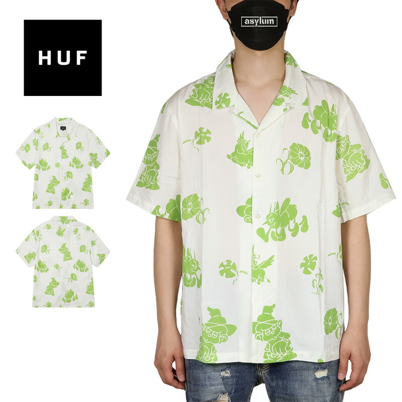 楽天市場】ハフ シャツ HUF リゾートシャツ 半袖 MANHATTAN TOP 柄
