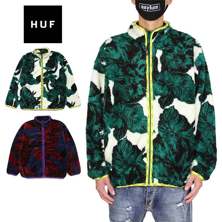 定番のお歳暮 冬ギフト Xl L M Fl Sherpa F Z Floral Sativa スケボー 花柄 人気 おすすめ おしゃれ 大きいサイズ ブランド レディース メンズ アウター フリースジャケット ボアジャケット Huf ジャケット ハフ コート ジャケット
