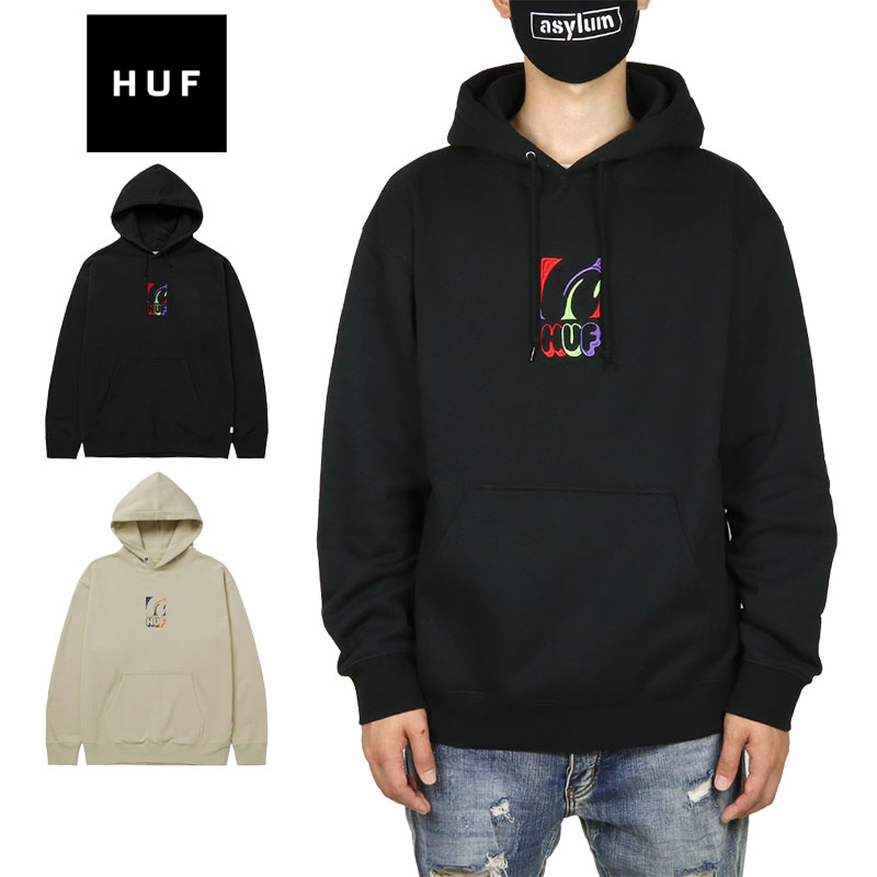 11386円 【ネット限定】 ハフ パーカー HUF プルオーバーパーカー フーディー メンズ レディース ブランド 大きいサイズ おしゃれ おすすめ 人気 黒 刺繍 裏起毛 ストリート スケーター スケボー huf22aw010 ブラック M L XL