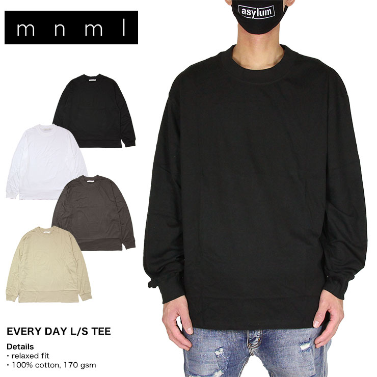 Mnml ロンt ミニマル ジャージー 長袖tシャツ メンズ レディース ブランド名 主要号 きりっとした おすすめ 一般受け 兇徒 白色 棉100 綿絮 Every Day L S Tee 21ml Aw732l 墨染め 白色 M L Xl Xxl Cuny Nysieb Org