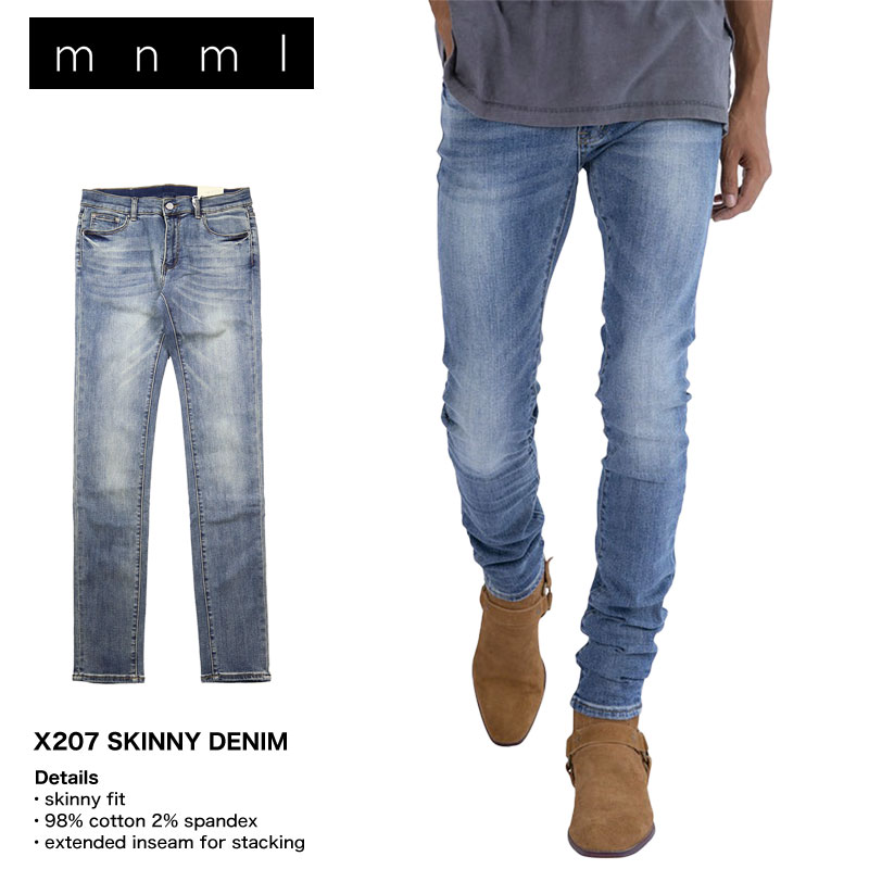 mnml ミニマル M12 ブルーデニム 楽天市場】mnml ミニマル M12 STRETCH DENIM BLUE メンズ レディース