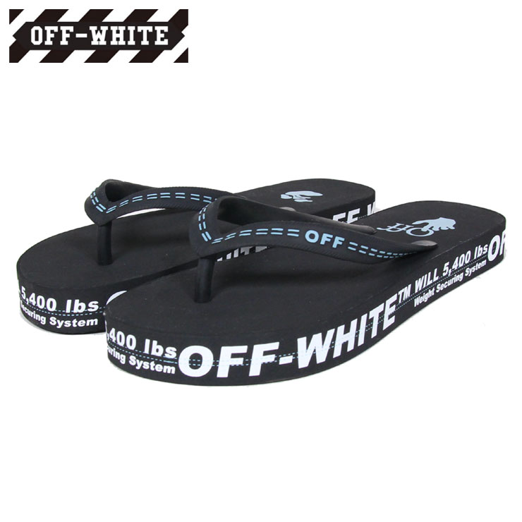 ビーチサンダル ビーサン Off White オフホワイト かっこいい オフホワイト Flip ビーチサンダル ビーチサンダル サンダル White 上質で快適 Off White メンズ靴 厚底 ビーサン メンズ ブランド おしゃれ おすすめ 黒 Rubber Flip Flop Black White ブラック