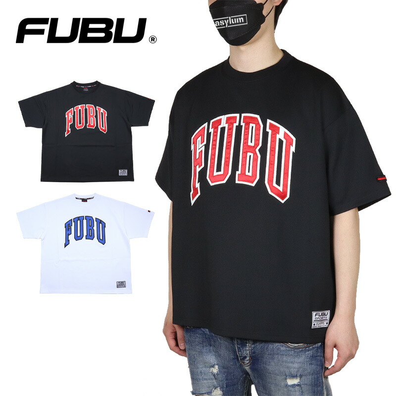 【お買い物マラソン 最大15％OFFクーポン配布】FUBU Tシャツ フブ 半袖Tシャツ メンズ レディース ブランド 大きいサイズ おしゃれ おすすめ 人気 オーバーサイズ ビッグシルエット ストリート系 黒 白 fubu25ss005 ブラック ホワイト M L XL XXL