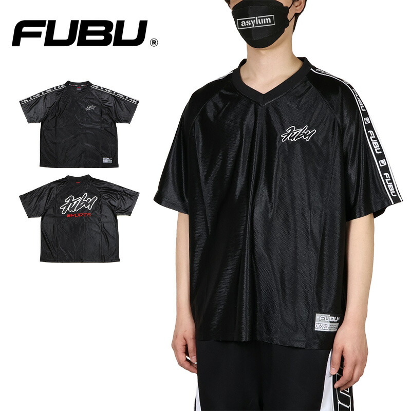 FUBU U.S.A. アメリカンフットボールシャツ FUBU (フブ) ヴィンテージフットボールT メンズ SIZE L ブルー