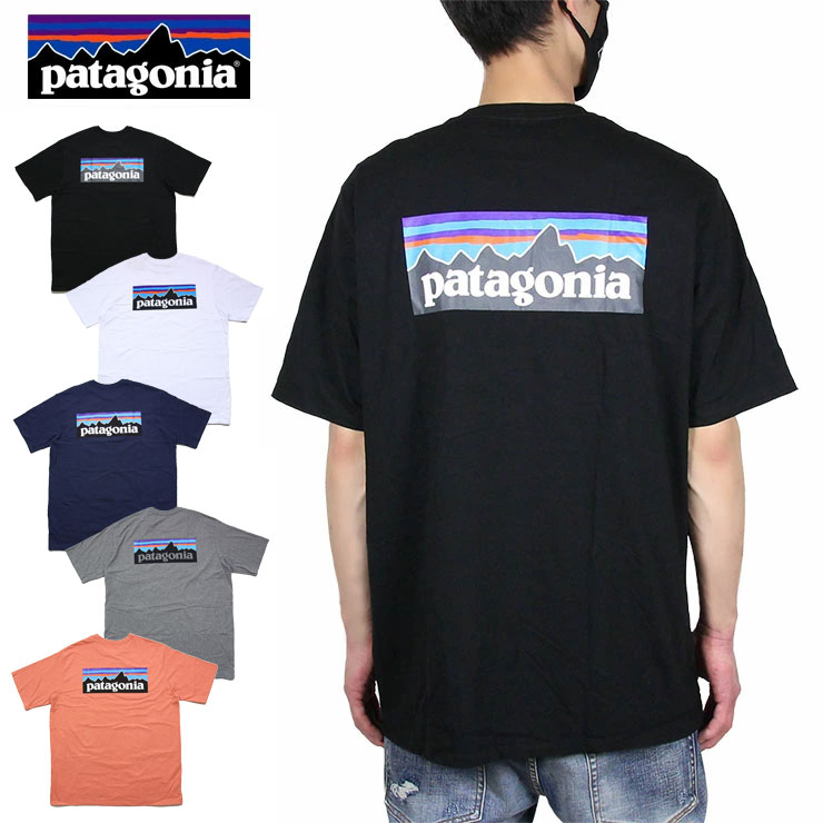 楽天市場 パタゴニア Patagonia Tシャツ 半袖tシャツ メンズ レディース 大きいサイズ M S P 6 Logo Resposibili Tee ブラック ホワイト ネイビー レッド S M L Xl Xxl ストリート系b系通販 Asylum