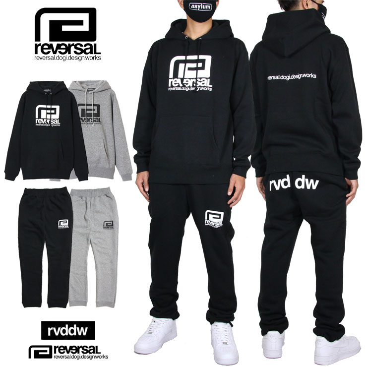 楽天市場 リバーサル Reversal セットアップ パーカー メンズ レディース ブランド 大きいサイズ Big Mark Sweat Parka Rvddw Sweat Pants Rvbs036 Rvbs038 ブラック グレー S M L Xl Xxl ストリート系b系通販 Asylum