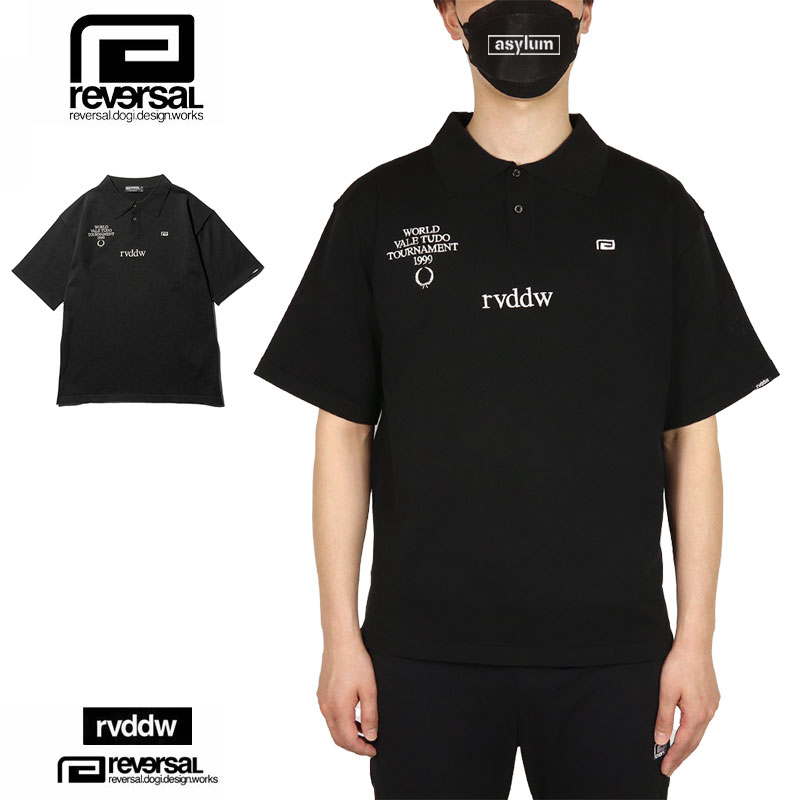 【10%OFF】【MAX90%OFF 百貨店SALE！最大限度20%OFFクーポン券別れ別れ中】リバーエテ公 スポーツシャツ reversal 半袖スポーツシャツ rvddw メンズ レディース ブランド名 馬鹿でかい大きさ 今めかしい おすすめ 一般受け 黒 reversal497 黒いこと M L XL