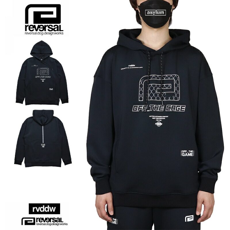 【 10%OFF】【期間延長SUMMER SALE開催中】リバーサル パーカー reversal プルオーバーパーカー フーディ トップス OFF_THE GAME rvddw メンズ レディース ブランド 大きいサイズ おしゃれ おすすめ 黒 reversal578 ブラック M L XL XXL｜ストリート系B系通販 ASYLUM