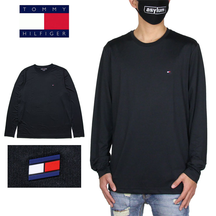 新品 トミーヒルフィガー ロンt Tommy Hilfiger Tシャツ 長袖tシャツ メンズ レディース ブランド 大きいサイズ おすすめ 黒 Performance Tee 78f93 ブラック M L Xl 在庫あり 即納 Www Clanpulsar Com