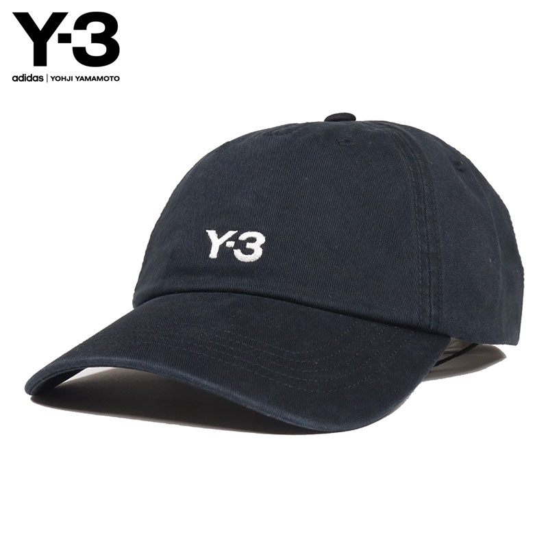 美品✨Y-3 ロゴ オールブラック キャップ CAP adidas コラボ 帽子 Y-3 ( adidas × YOHJI YAMAMOTO ) ストリートキャップ ONE