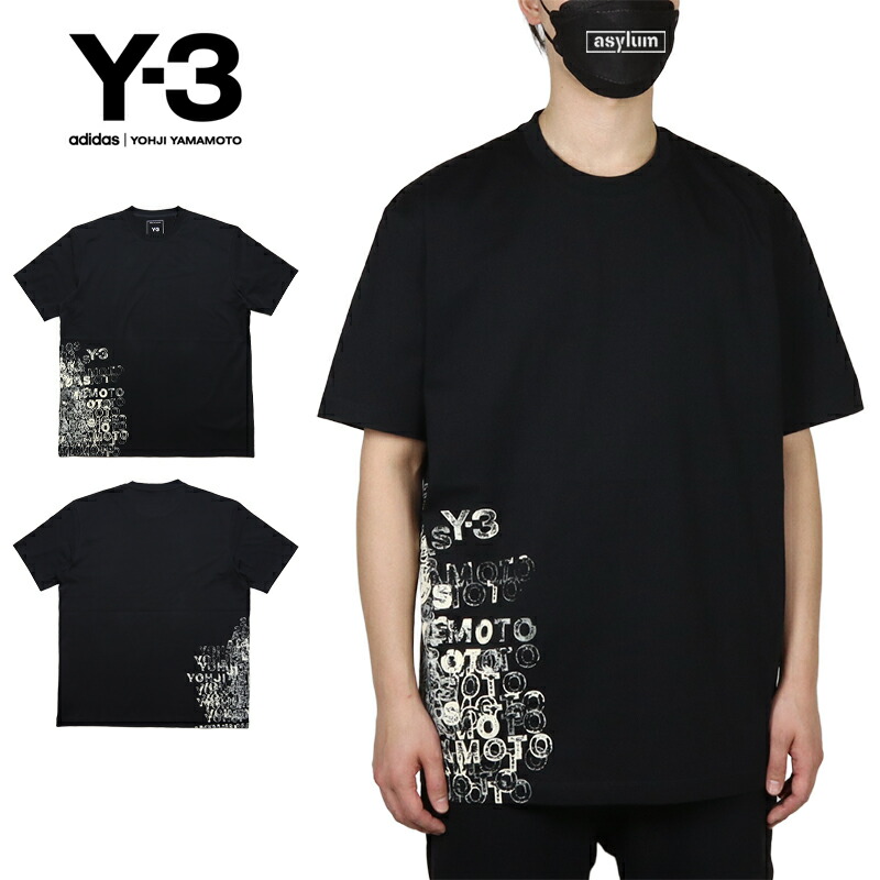 【10%OFF】【MAX90%OFF 百貨店SALE！最大限度20%OFFクーポン券別れ別れ中】Y-3 ティーシャツ ワイスロバート・エドワード・リー 半袖ティーシャツ メンズ レディース ブランド名 馬鹿でかい大いさ 今めかしい おすすめ 一般受け Y3 ADIDAS アディダス ヨウジヤマモト 黒 綿100% y3146 黒いこと M L XL
