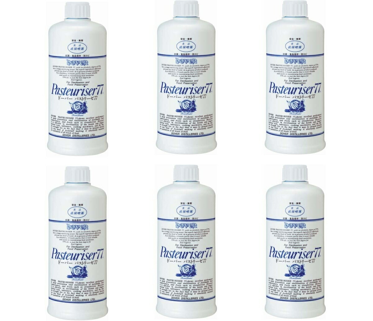 送料込 まとめ買い 6 ドーバー洋酒貿易 パストリーゼ77 付け替えボトル 500ml 6点セット 安全 無害 食品直接噴霧 4510759790023 無くなり次第終了 Mydrap Com