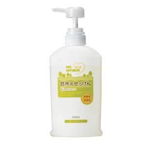 【送料込・まとめ買い×9点セット】太陽油脂　パックスナチュロン 台所のせっけん 500ml　本体　ポンプタイプ 食器・調理器具用　無香料・無着色 ( 4904735054955 )