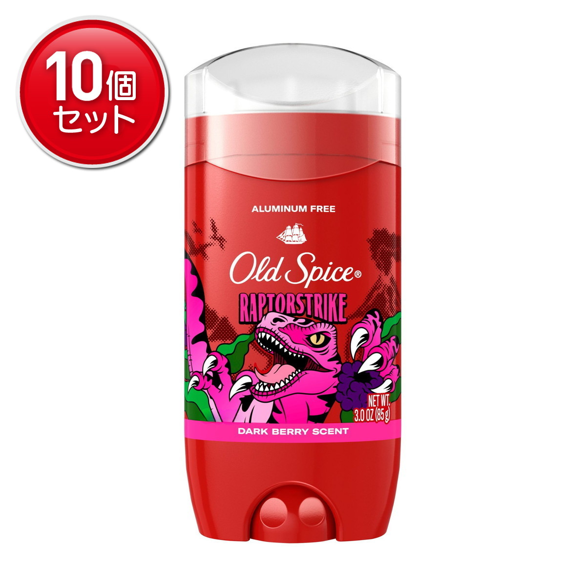 【最安挑戦！まとめ買い×10点セット】P&G オールドスパイス フレグランスバー ワイルドコレクション ラプターストライク 85g