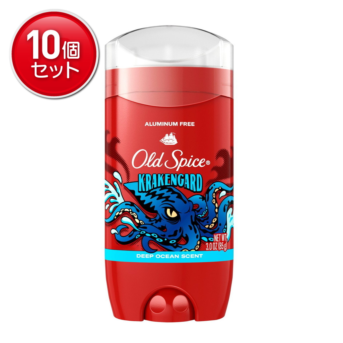 【最安挑戦！まとめ買い×10点セット】P&G オールドスパイス フレグランスバー ワイルドコレクション クラーケンガード 85g