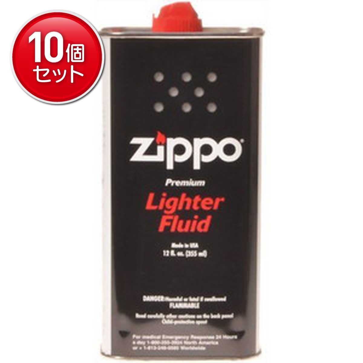 【最安挑戦！まとめ買い×10点セット】ZIPPO ( ジッポー ) ジッポオイル 355ML　 オイル缶 大 ( 0041689301224 )