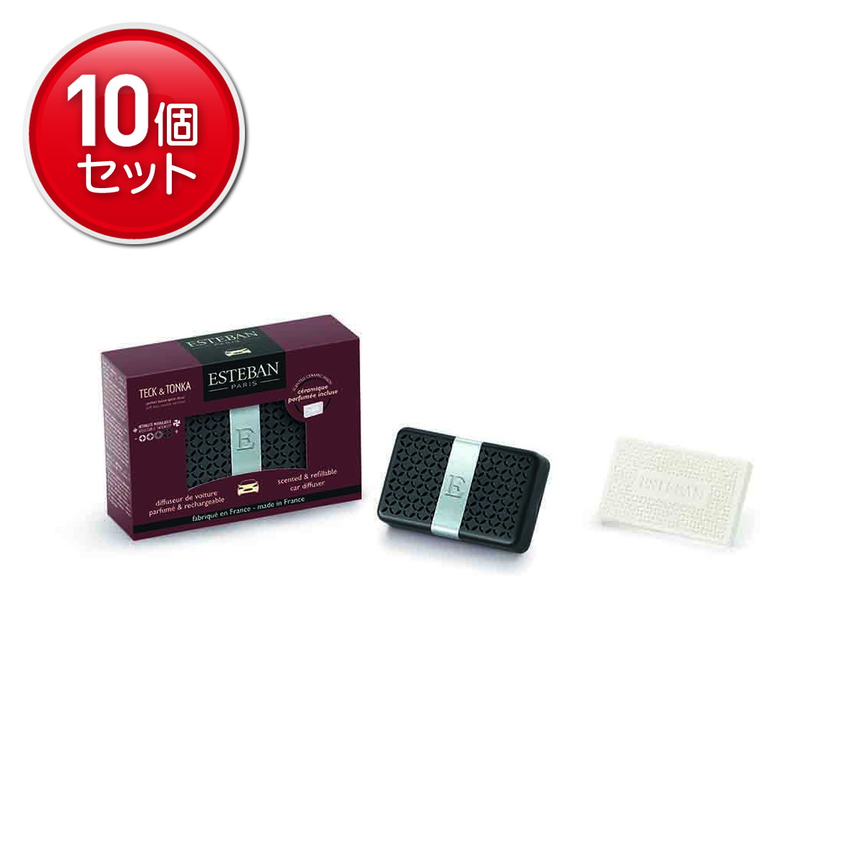 【最安挑戦！まとめ買い×10点セット】日本香堂 ESTEBAN エステバン テッケトンカ カーフレグランス 車用ディフューザー