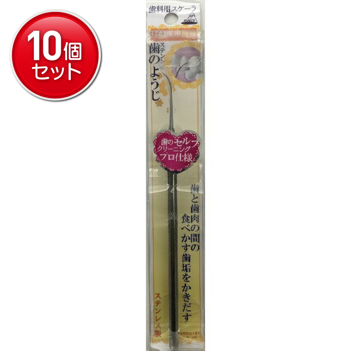 【最安挑戦！まとめ買い×10点セット】アヌシ ステンレス歯のようじ OL-011 1本入　(4544434511061)