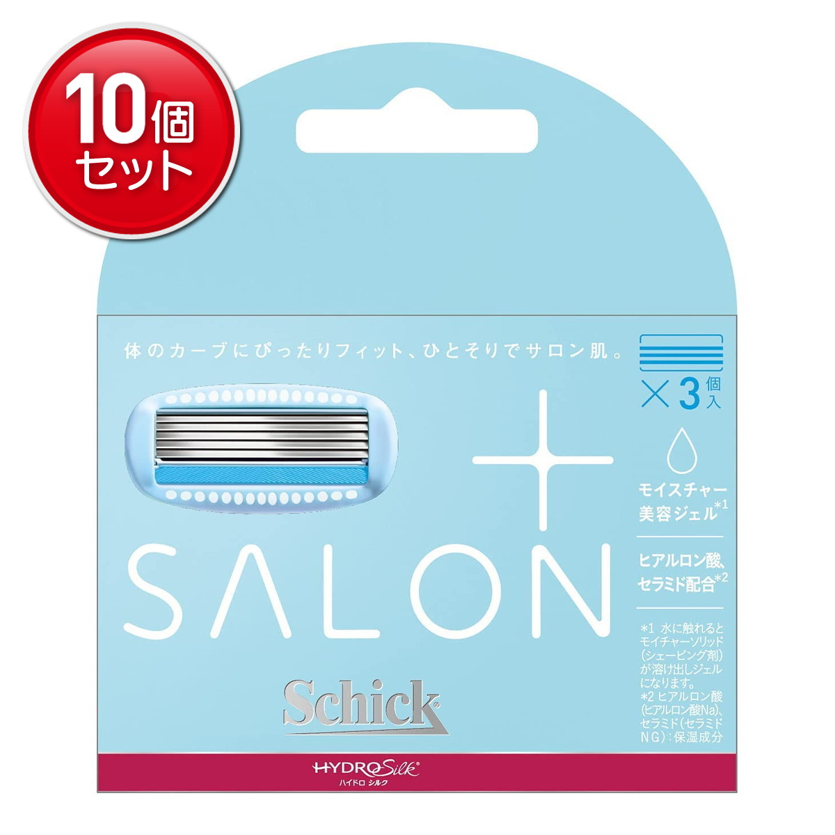 【最安挑戦!まとめ買い×10点セット】三宝商事 ハイドロシルク サロンプラス 替刃 3コ入|姫路流通センター