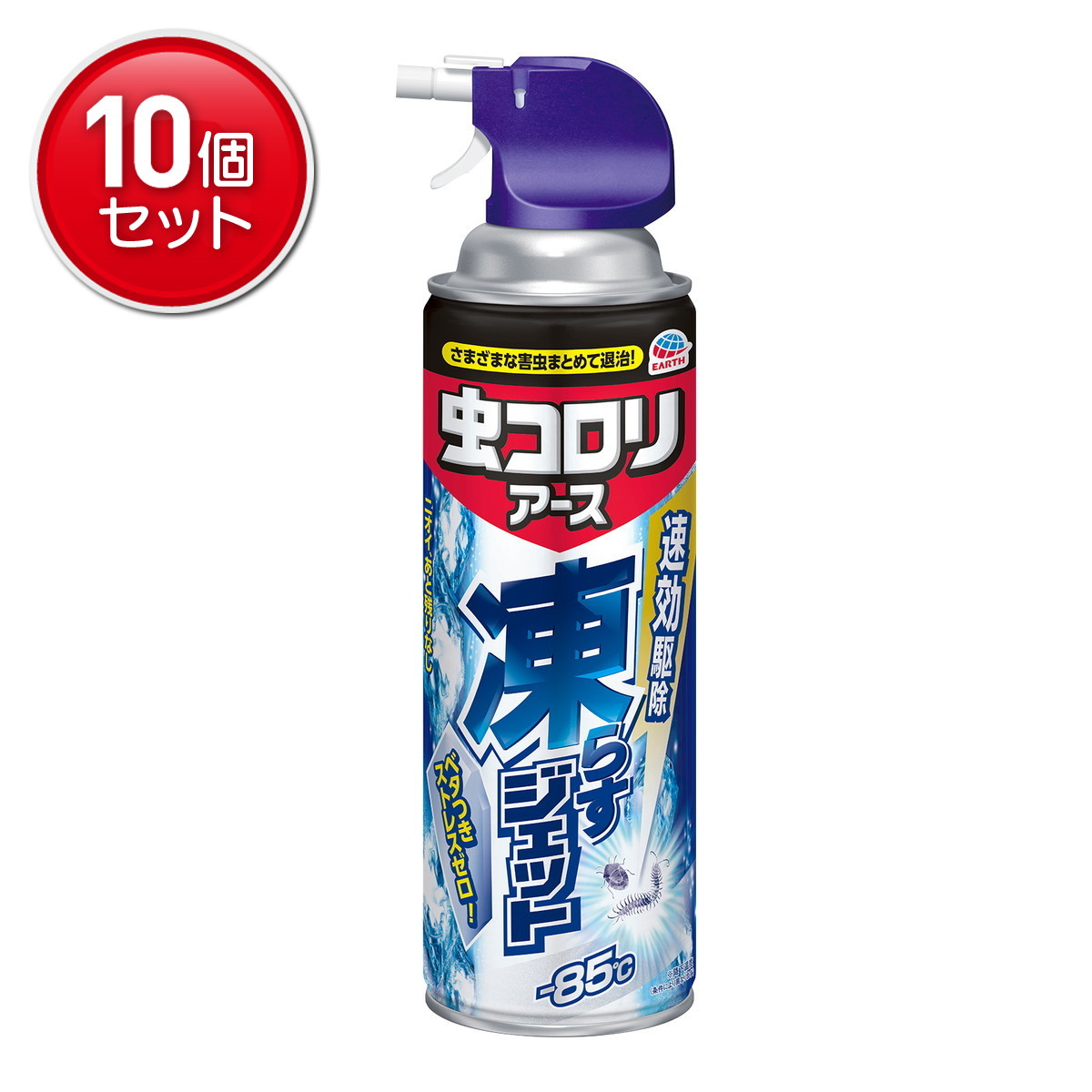 【最安挑戦！まとめ買い×10点セット】アース製薬 虫コロリアース 凍らすジェット 300ml