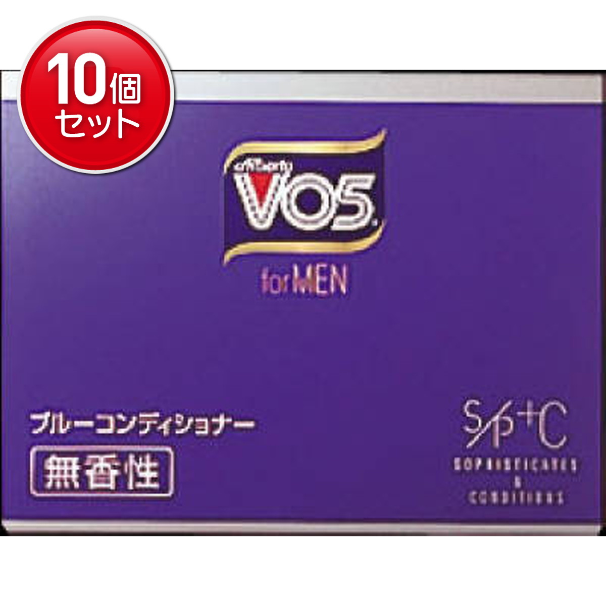 【最安挑戦！まとめ買い×10点セット】サンスター VO5フォアメン ブルーコンディショナー 無香 85G( 4901616307858 )