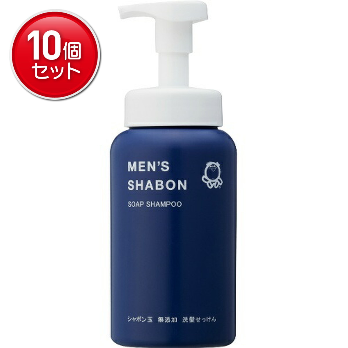 【最安挑戦！まとめ買い×10点セット】シャボン玉石けん メンズ シャボンソープ シャンプー 本体 520ml