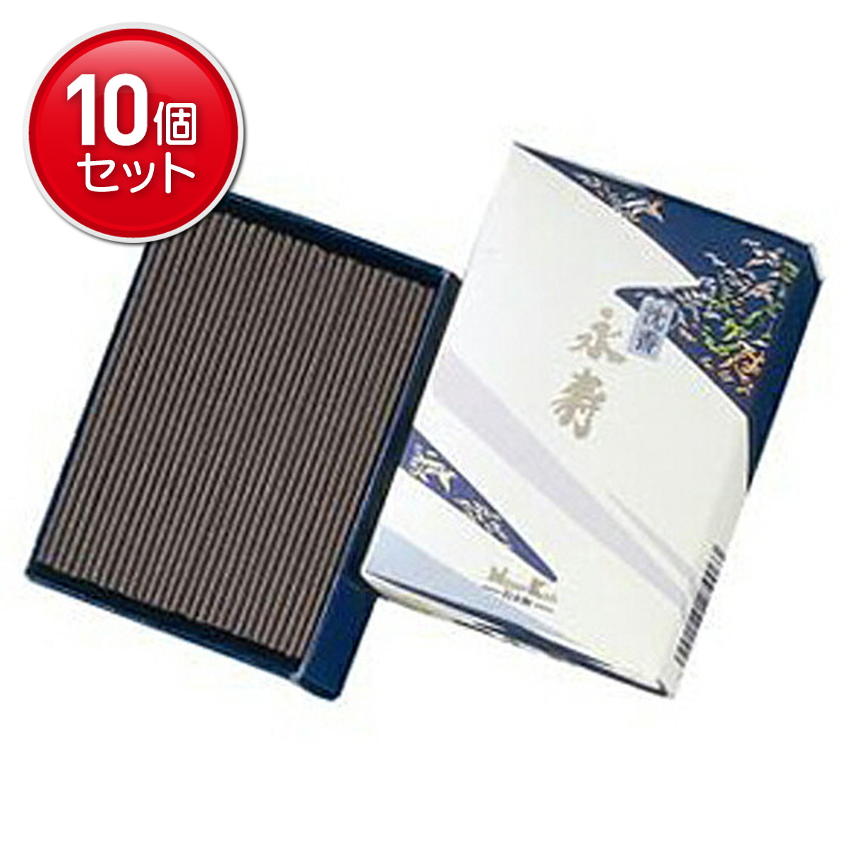 【最安挑戦！まとめ買い×10点セット】お線香 「 沈香永寿 ミニ 」 (4902125279063)