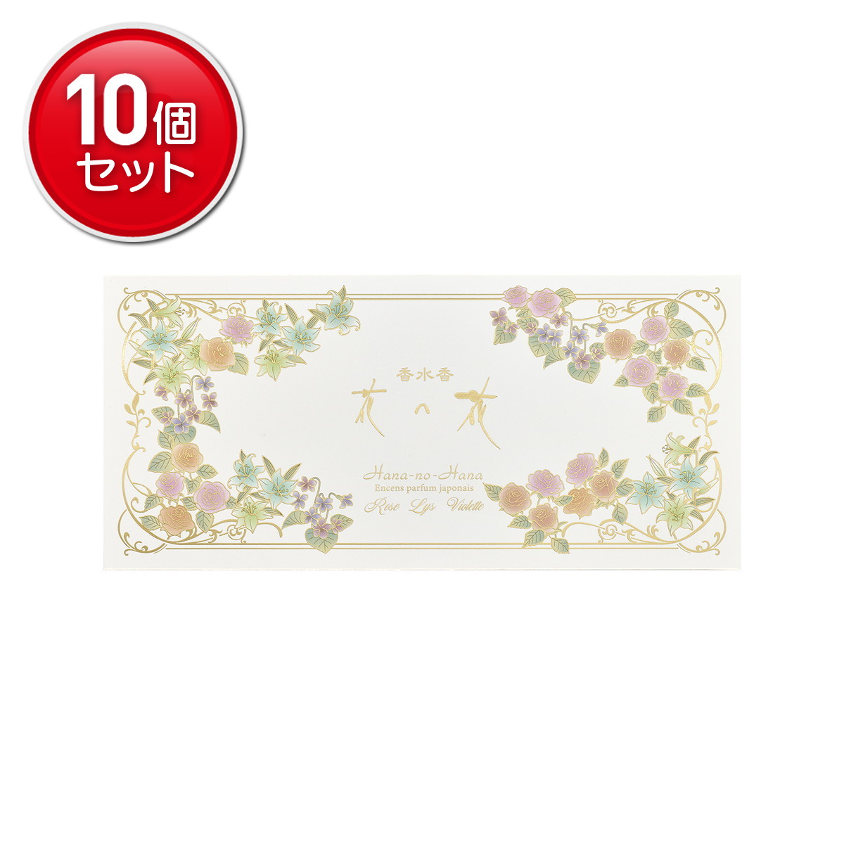 【最安挑戦！まとめ買い&times;10点セット】日本香堂 花の花 セレクション VОL2 香水香 30本入｜姫路流通センター