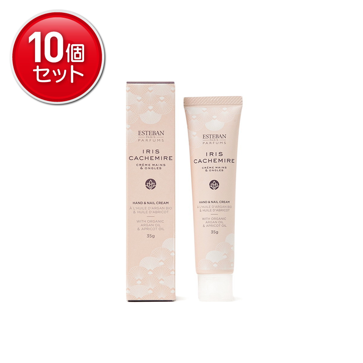 【最安挑戦！まとめ買い×10点セット】日本香堂 ESTEBAN エステバン イリスカシミア ハンド&ネイルクリーム 35G
