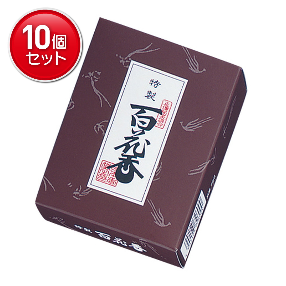 【最安挑戦！まとめ買い×10点セット】日本香堂 特製百花香 30g