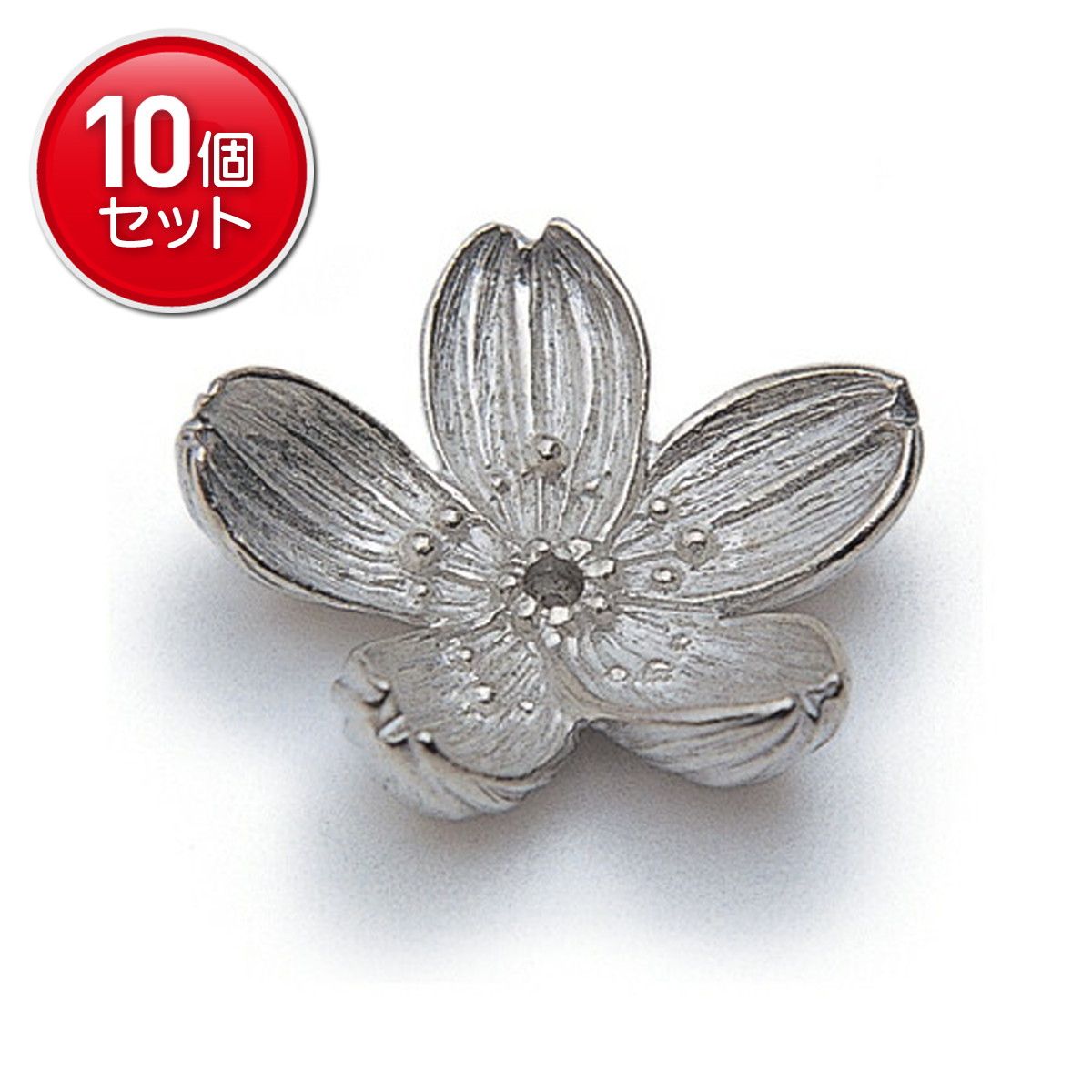 【最安挑戦！まとめ買い×10点セット】桜の花 香立 　(4902125756533)
