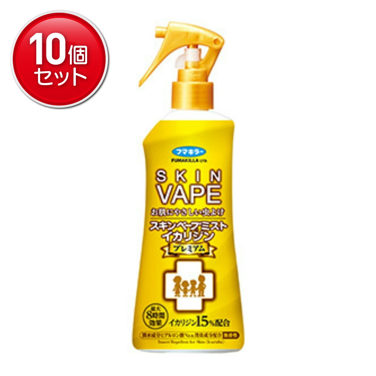 【最安挑戦！まとめ買い×10点セット】フマキラー スキンベープ ミスト イカリジン プレミアム 200ml