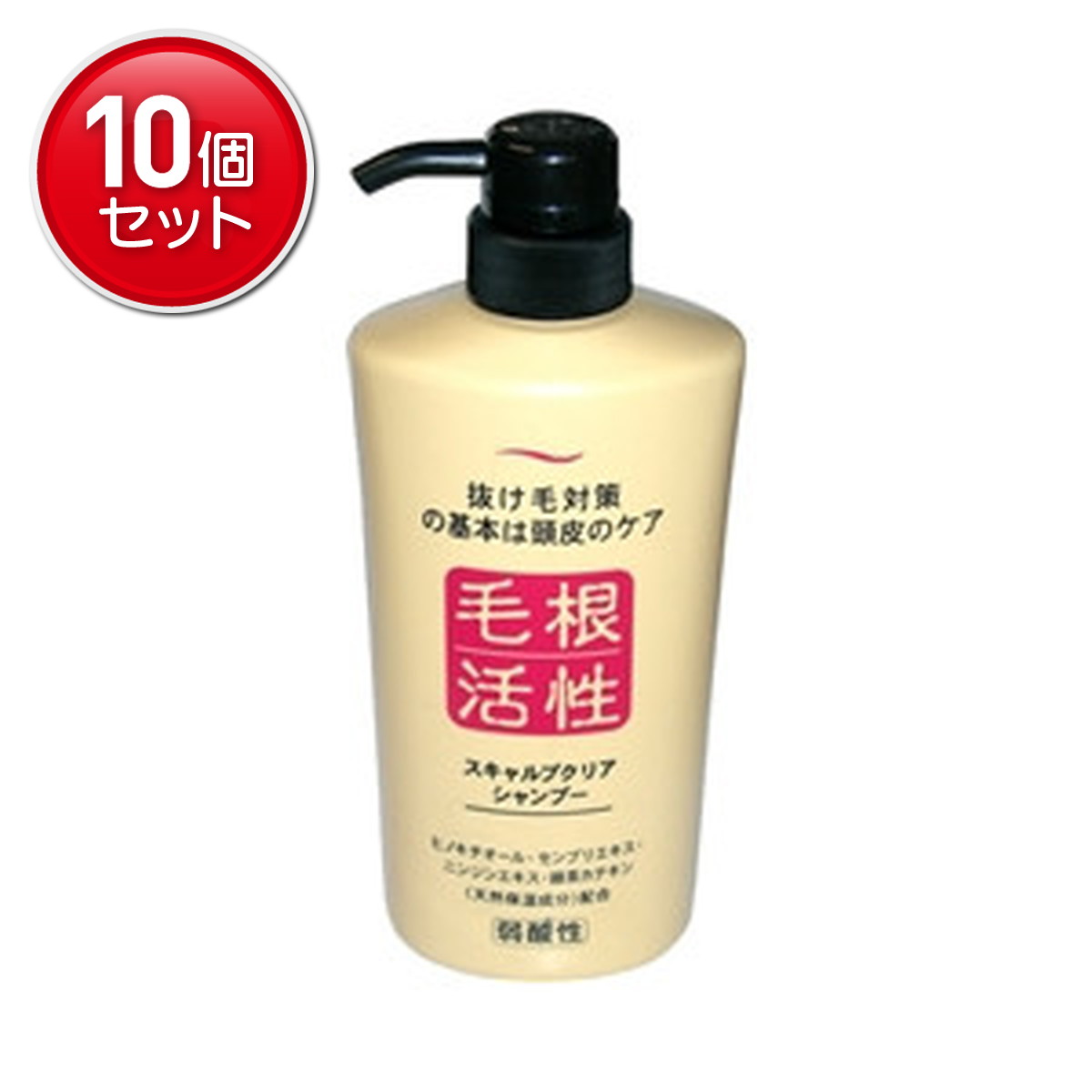 【最安挑戦！まとめ買い×10点セット】ジュン・コスメティックスキャルプクリア シャンプー 550ml( 4964653101247 )