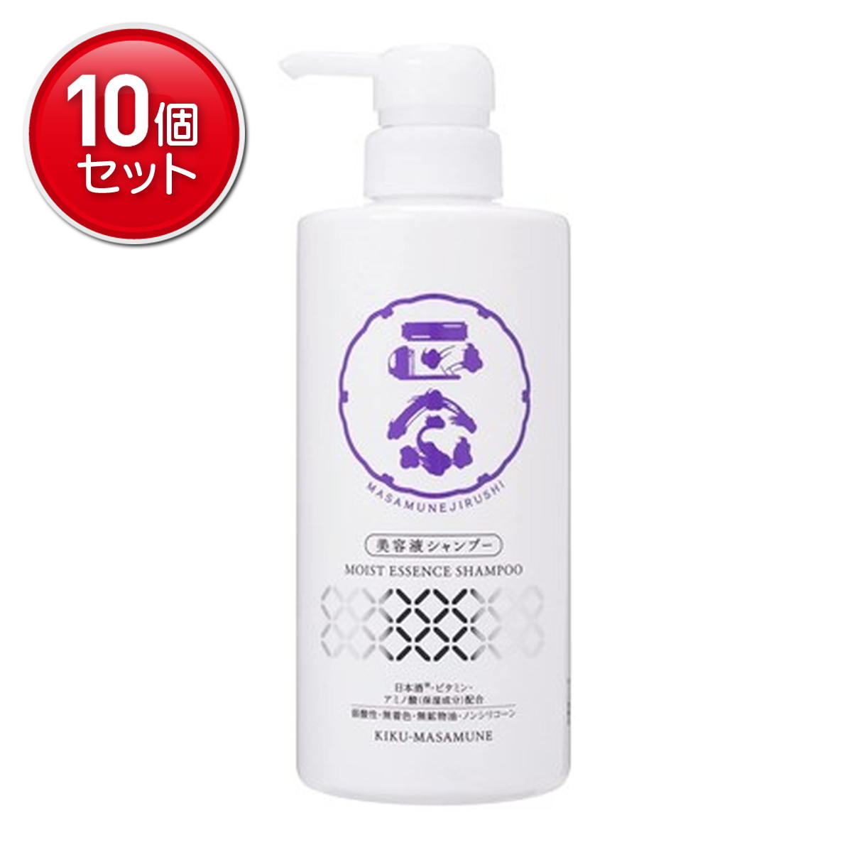 【最安挑戦！まとめ買い×10点セット】菊正宗 正宗印 美容液シャンプー 480ml