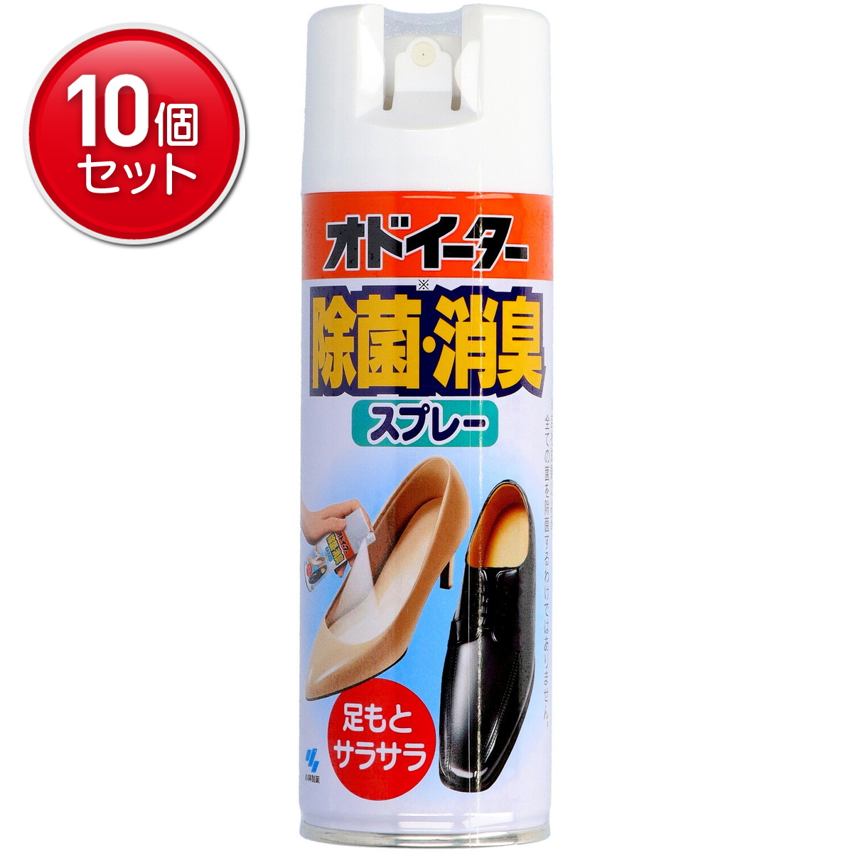 【最安挑戦！まとめ買い×10点セット】小林製薬 オドイーター除菌・消臭スプレー 180ml ( 靴の消臭剤 ) ( 4987072690000 )