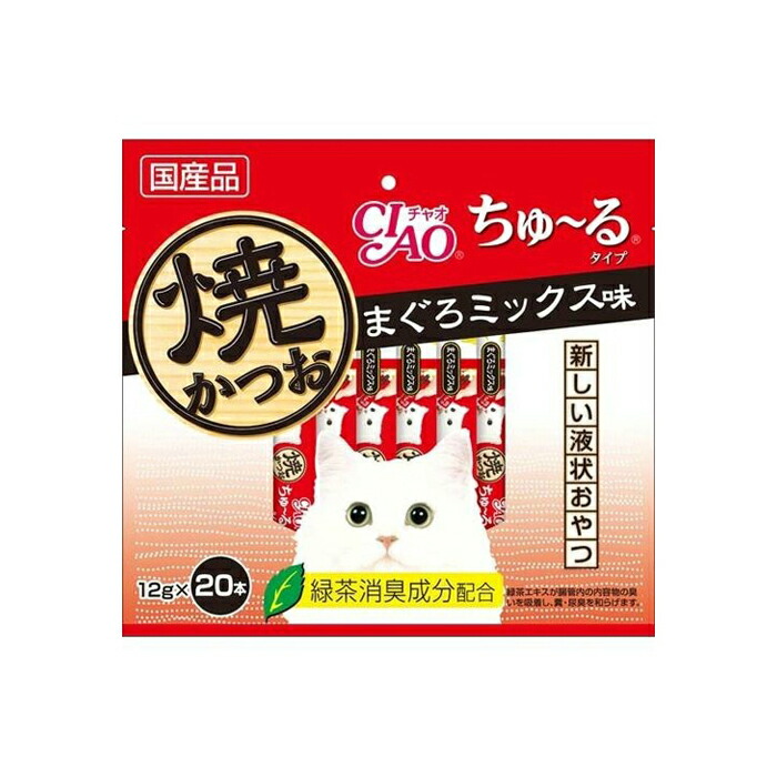 いなば チャオ CIAO 焼かつお ちゅ~るタイプ まぐろミックス味 12g 20本入 有名な